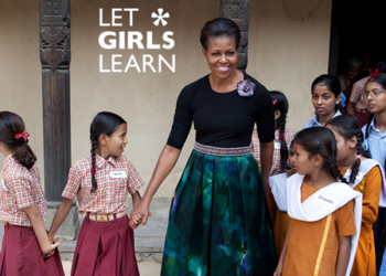 Michelle Obama busca apoyo en España a su proyecto por la educación de las niñas