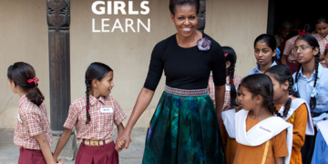 Michelle Obama busca apoyo en España a su proyecto por la educación de las niñas