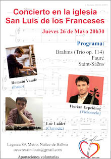 Nuevo concierto de la Obra San Luis de los Franceses en Madrid