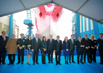 El presidente Humala preside la botadura del buque científico ‘Carrasco’ en Vigo