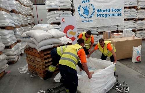 La base de la ONU en Las Palmas prepara su primer envío de alimentos al este de África