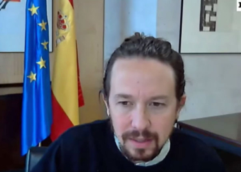 Pablo Iglesias, durante la entrevista con 'Página 12'.