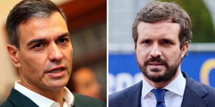Pedro Sánchez y Pablo Casado.