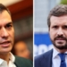 Pedro Sánchez y Pablo Casado.