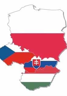 Fotografía del Nuevo Visegrado en el Consulado húngaro de Barcelona