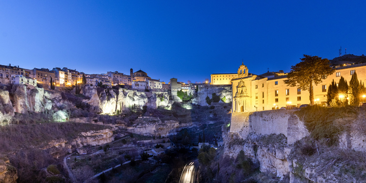 Vista del Parador de Cuenca./ Fotos cedidas por Fundación Starlight