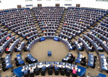 El hemiciclo del Parlamento Europeo.