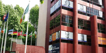 Sede de la Oficina del Parlamento Europeo en Madrid.