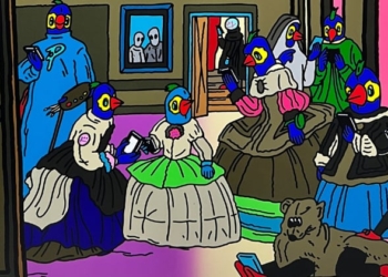 La visión de 'Las Meninas' por Chang Teng-yuan en 'The Parrotman Maids of Honour'.