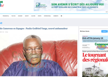 La noticia del nombramiento del nuevo embajador, en la prensa camerunesa.