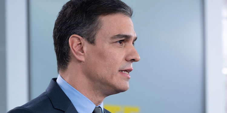 Pedro Sánchez, ayer en La Moncloa./ Foto: Pool Moncloa/Borja Puig de la Bellacasa