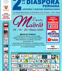 Se celebra mañana el Segundo Encuentro Mundial de la Diáspora Peruana