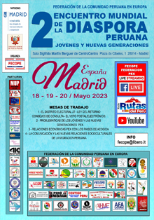 Se celebra mañana el Segundo Encuentro Mundial de la Diáspora Peruana