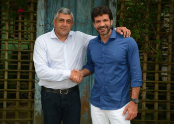 El secretario general de la OMT con el ministro de Turismo de Brasil./ Foto: Twitter