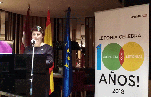 La embajadora de Letonia se felicita por las buenas relaciones con España