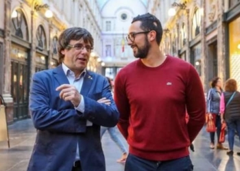 Puigdemont y Valtonyc, en Bruselas.
