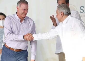 Quirino Ordaz y el presidente de México./ Foto: Twitter