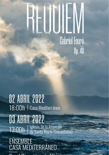 Casa Mediterráneo ofrece el ‘Requiem’ del francés Gabriel Fauré
