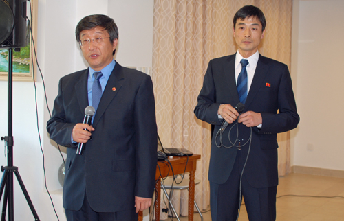 La Embajada norcoreana conmemora el 105 aniversario del nacimiento de Kim Il-sung