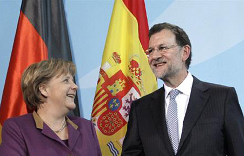 Merkel pide que la voz de España sea escuchada “con más fuerza” en Europa