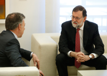 Rajoy y Santos coinciden en su preocupación por la crisis venezolana
