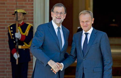 Rajoy insiste a Tusk en la necesidad de “más Europa” frente al Brexit