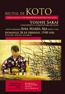 Recital de Koto con la concertista Yoshie Sakai y Ana María Aja