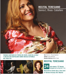 Recital teresiano y música del siglo XVI con la voz de Sonnia L. Rivas