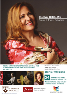 Recital teresiano y música del siglo XVI con la voz de Sonnia L. Rivas