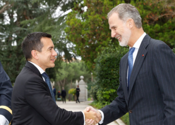 El Rey ofreció un almuerzo al presidente electo de Ecuador