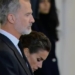 Los Reyes de España visitaron la capilla ardiente de Isabel II