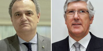 Los embajadores Francisco Ribeiro de Menezes y João Mira Gomes.