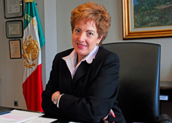 Roberta Lajous, meses después de llegar a Madrid, en una entrevista con The Diplomat./ Foto: A. Rubio