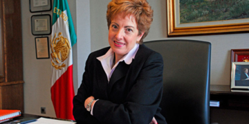 Roberta Lajous, meses después de llegar a Madrid, en una entrevista con The Diplomat./ Foto: A. Rubio