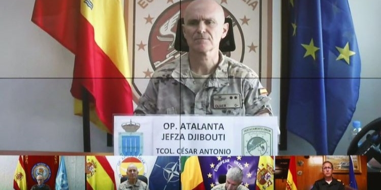 Los jefes de las misiones en Irak, Mali, Líbano y ‘Atalanta’ ponen al día a Robles sobre su situación