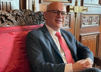 El canciller Rodolfo Solano, en un momento de la entrevista con The Diplomat./ Foto: AR