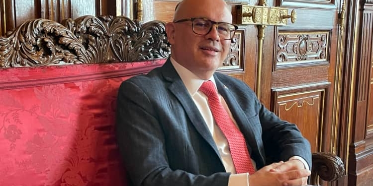 El canciller Rodolfo Solano, en un momento de la entrevista con The Diplomat./ Foto: AR