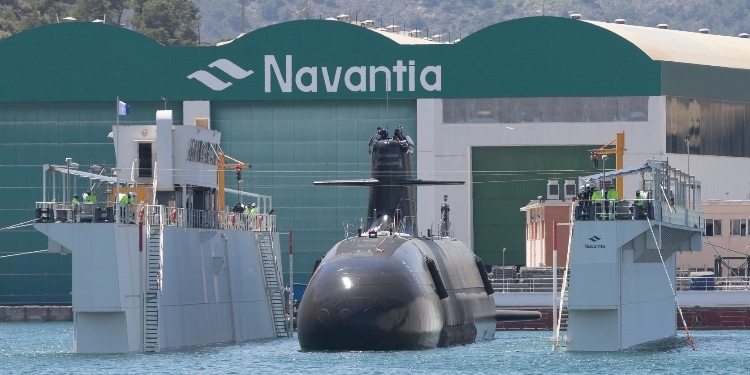 El S-80 en los astilleros de Navantia./ Foto: Navantia