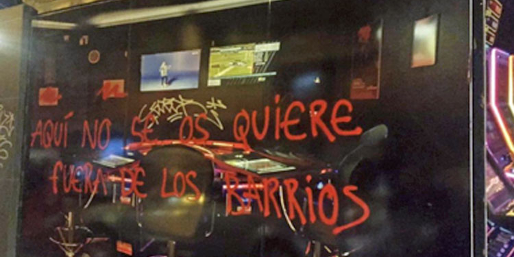 80 salones de juego de Madrid sufrieron ataques vandálicos en un año