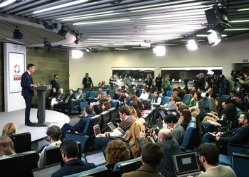 El presidente del Gobierno, ayer, durante su comparecencia ante los medios de comunicación./ Foto: Pool Moncloa / Fernando Calvo