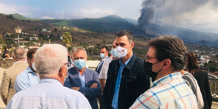 Sánchez, a tiempo de salvar parte de su agenda en Nueva York tras el volcán de La Palma