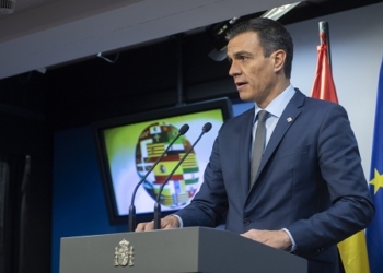 Sánchez tras el Consejo Europeo y la Cumbre del Euro./ Foto: Pool Moncloa / Borja Puig de la Bellacasa