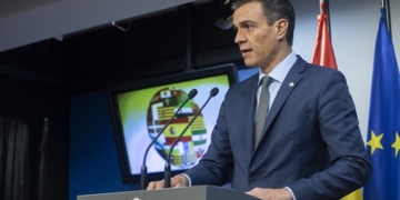 Sánchez tras el Consejo Europeo y la Cumbre del Euro./ Foto: Pool Moncloa / Borja Puig de la Bellacasa