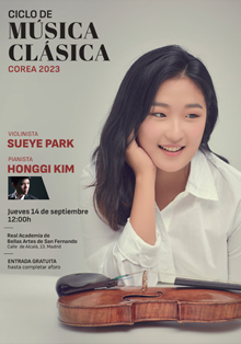 Concierto de la violinista Sueye Park en la Real Academia de Bellas Artes
