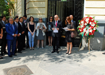 El embajador de Turquía se dirige a los asistentes./ Foto: AR