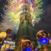 El rascacielos Taipéi 101 despide el año 2021 con sus fuegos artificiales