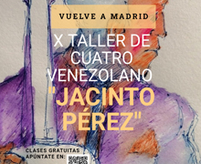 La Embajada de Venezuela presenta su X Taller de Cuatro