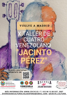 La Embajada de Venezuela presenta su X Taller de Cuatro