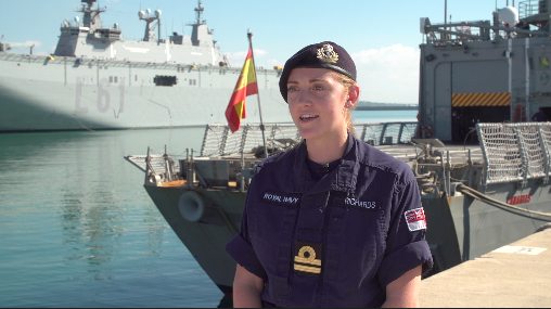 La fragata Canarias cumple 25 años acogiendo militares británicos de intercambio