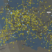 Tráfico aéreo ayer sobre Europa Occidental./ Imagen: Flightradar
